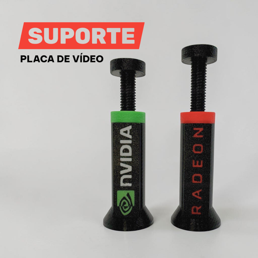 Suporte Placa de Vídeo Ajustável Evita Empenamento e Aumenta a Vida Útil NVIDIA RADEON