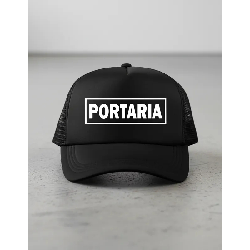 Boné Portaria Porteiro Uniforme Prédio Aba Curva Snapback