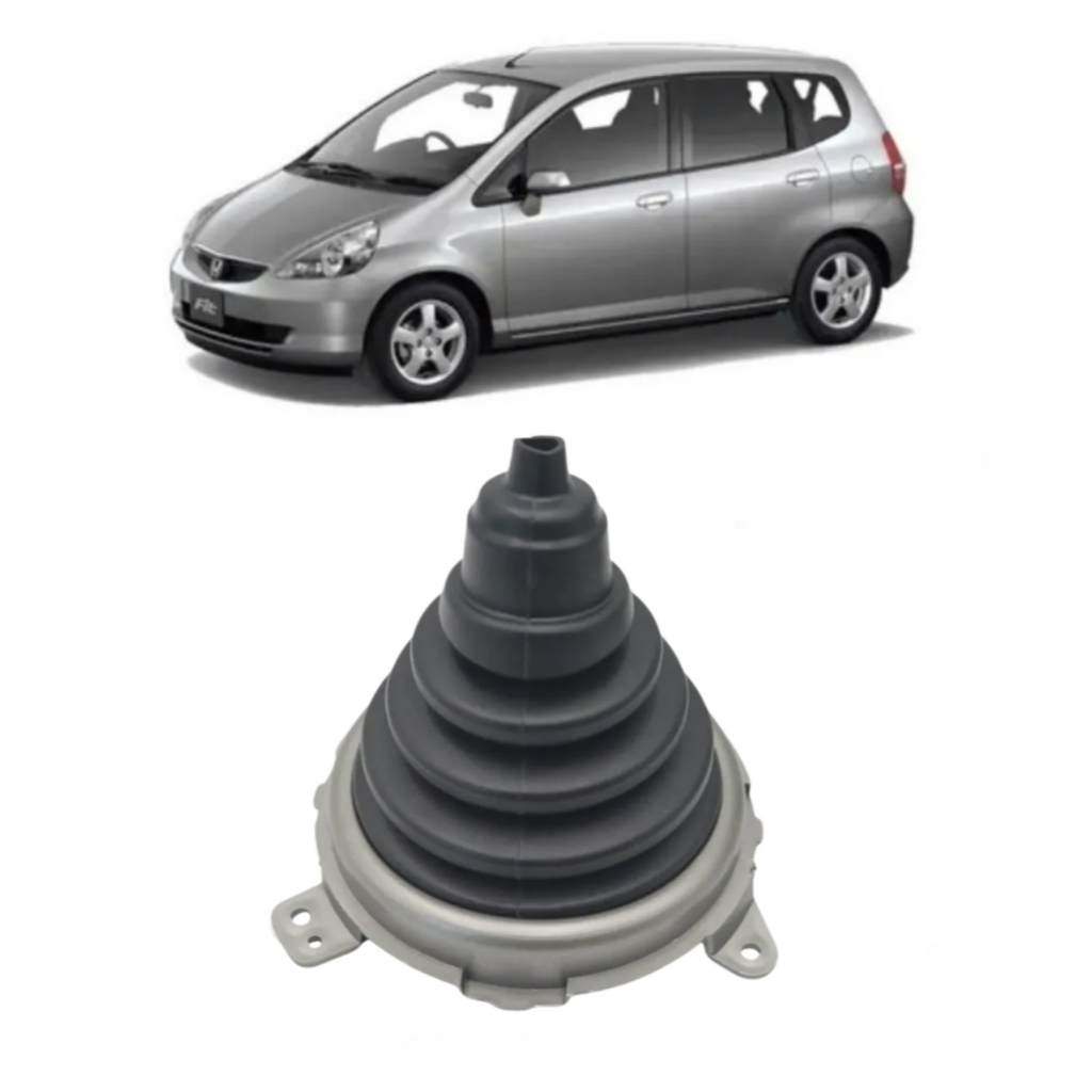 Coifa Sanfonada com Base de PVC para o Câmbio do Honda Fit G1 ano 2003 até 2008 - Equipe Multivendas