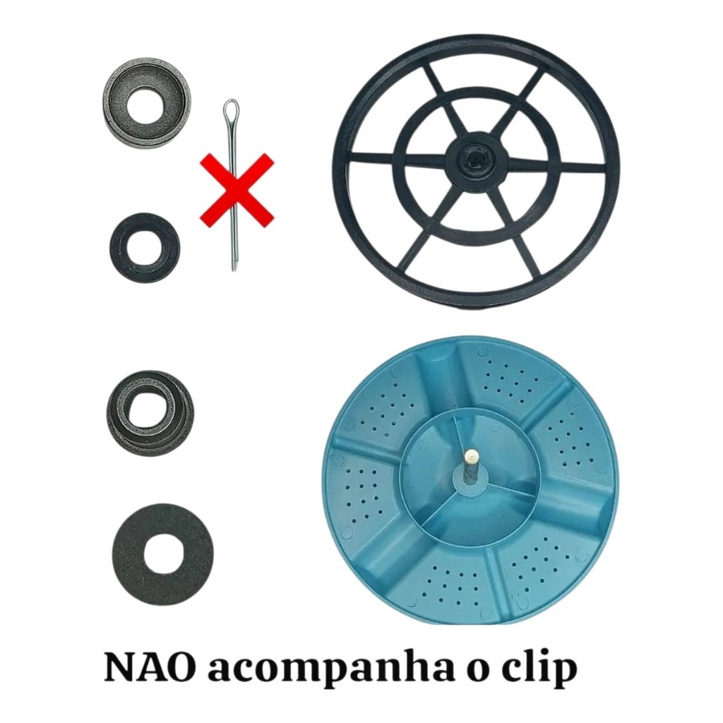 Conjunto Agitador Mueller Super Pop 4kg Original Lavadora maquina Alta Durabilidade