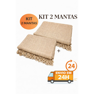 Kit 2 Manta Para Sofá Protetor Gigante Grande Frio Cama Decorativa 2.10x1.20 em Oferta na Shopee