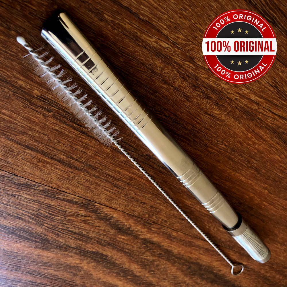 BOMBA CHIMARRÃO TERERÉ INOX V6 PREMIUM MOLA DESMONTAVEL ATACADO
