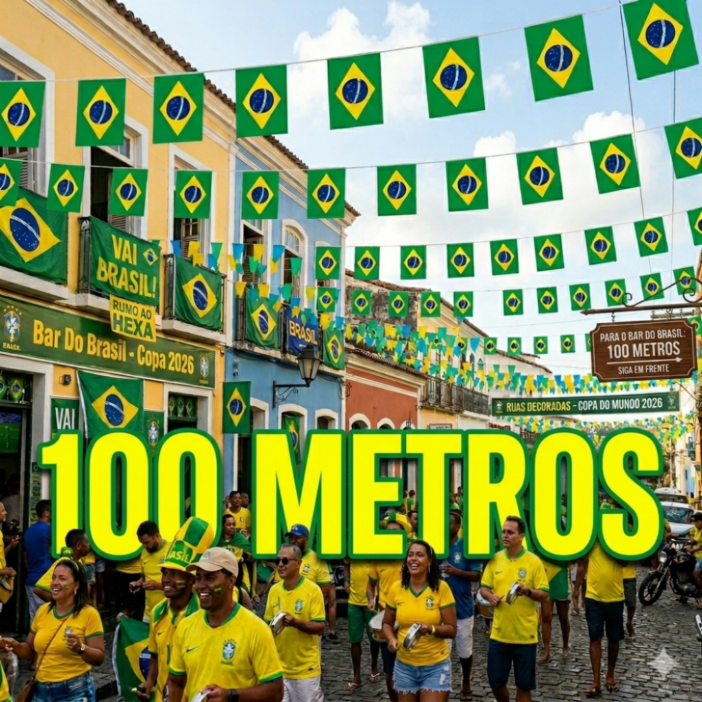 Bandeirinhas Do Brasil Decoração Festa Copa Do Mundo 100m