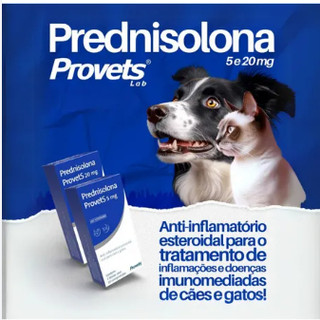 Prednisolona Anti-inflamatório 5mg C/10 Comprimidos- Provets