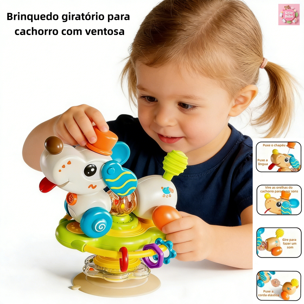 Bebe Colorido Infantil Sensorial Brinquedo Mordedor Atrativo Estimula Coordenação Resistente