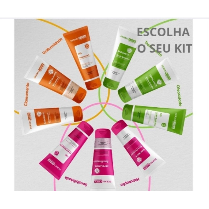 Kit Skincare 03  Produtos Limpeza Facial Completa – Higienização, Hidratação e Cuidados com a Pele