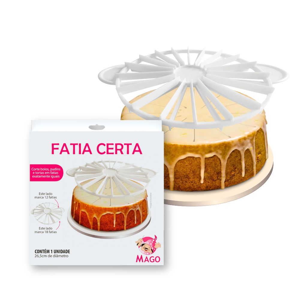 Fatia Certa Mago Marcador de Fatias para Bolos e Tortas em Oferta na Shopee