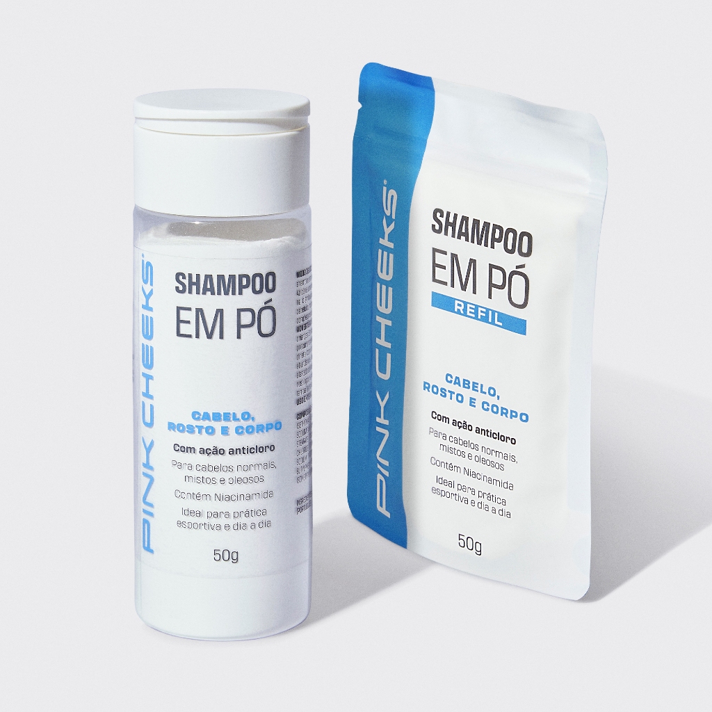 Kit Shampoo 3 em 1 + Refil PINK CHEEKS Lançamento Exclusivo