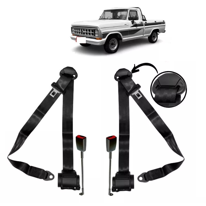 IT CINTO SEGURANÇA COMPLETO DIANTEIRO RETRÁTIL FORD F4000 F100 F150 F1000 F250 D20 D10