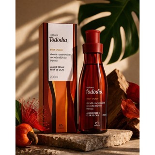 Body Splash Natura Tododia Jambo Rosa e Flor de Caju 200ml Perfume Corporal Feminino Refrescante