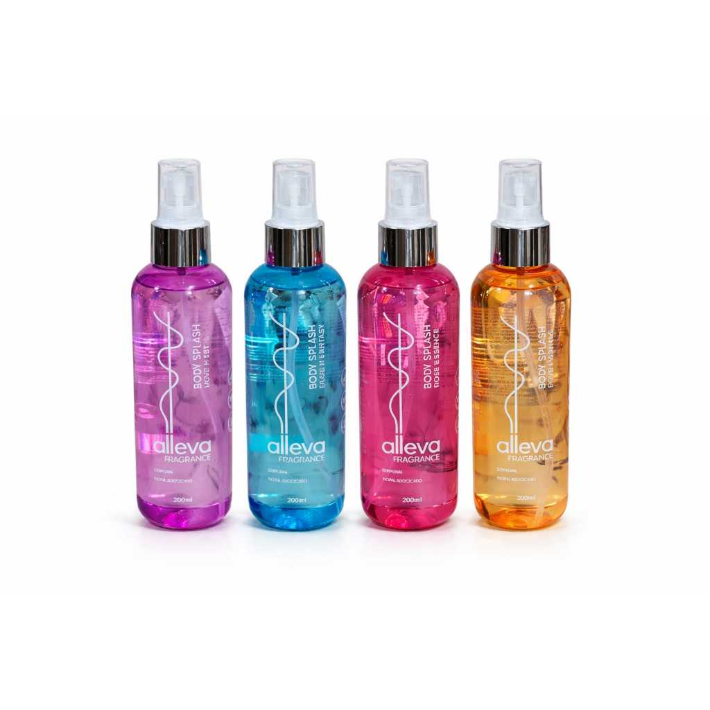 Kit com 4 Body Splash  Alleva — Pele Perfumada em Oferta na Shopee