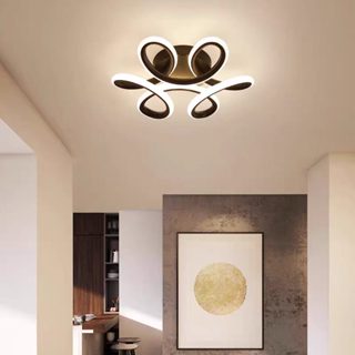 3 colors 1 Modern chandelier Led ceiling light, suitable for corridor, living room, bedroom, kitchen em Oferta na Shopee