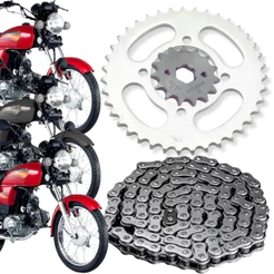 Kit Relação Transmissão Max 125/hunter 125 Aço1045 Reforçada