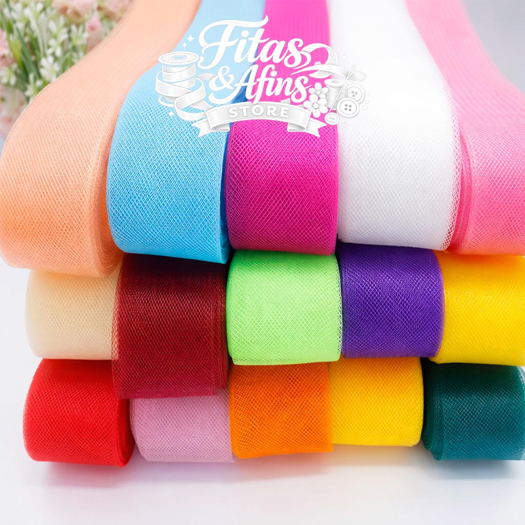 Fita Crinol 7cm com 25m ou 50m Para Laços e Vestidos
