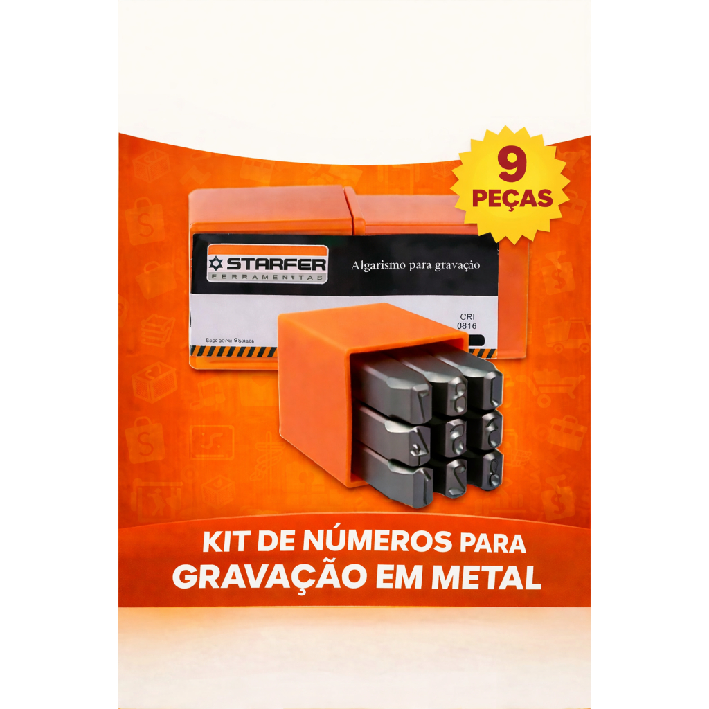 Punção Tipo Numérico 6mm Starfer Profissional