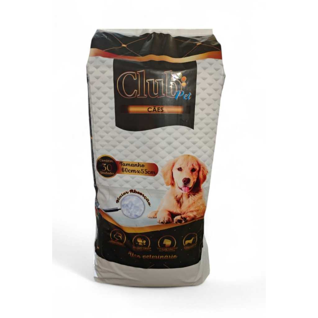 Tapete Higiênico Barato Super Premium Para Cães 30 unid 60 x 55 CM + BRINDE