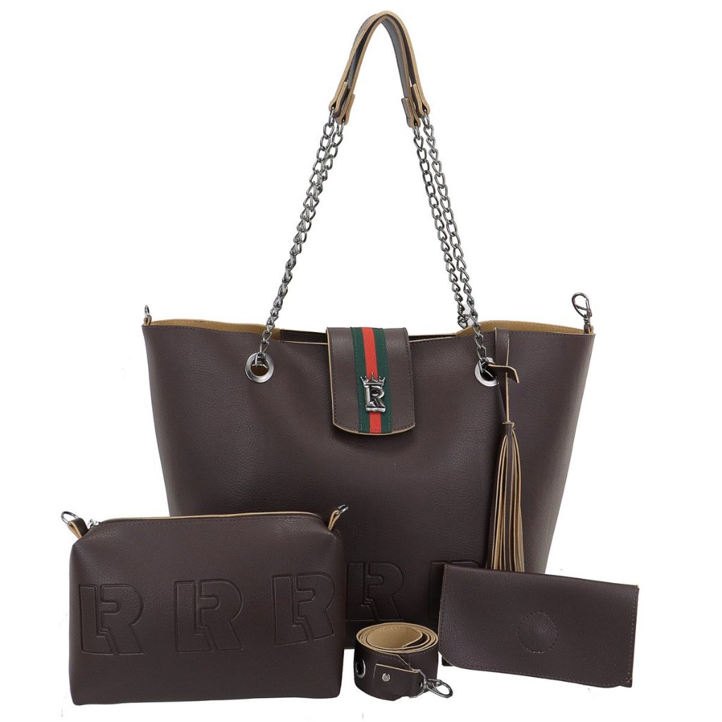 Kit Bolsa Feminina 03 Pçs Bolsa Grande Sacola+Bolsa Media Transversal+Carteira Moda Tendencia+Promoção+Atacado+Premium
