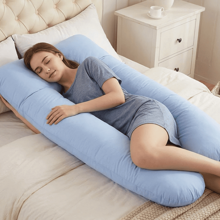 Travesseiro Ortopédico para Corpo 1,20m - Top Conforto para Dormir Melhor