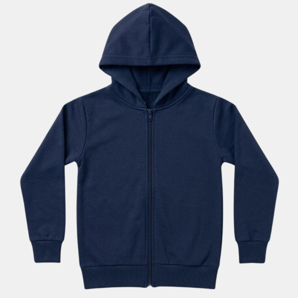 Moletom Para Menino Infantil Capuz Com Ziper Ribana Nos Punhos Casaco Infantil Blusa de Frio