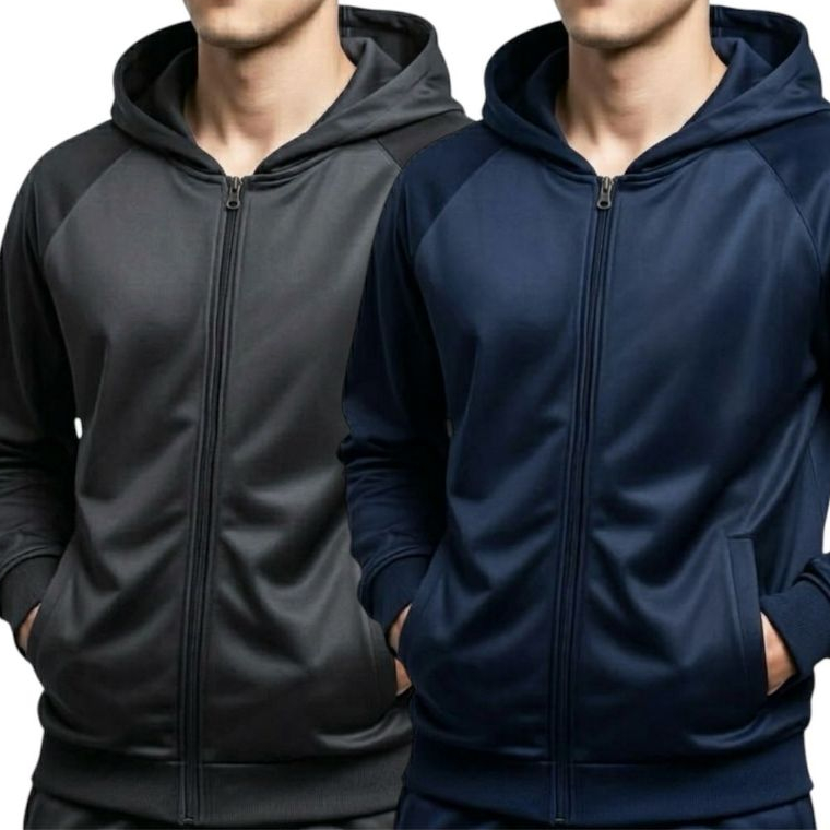 Kit 2 Blusas Chimpa Masculina Agasalho Academia Treino Dia a Dia Conforto Outono/Inverno Tendencia