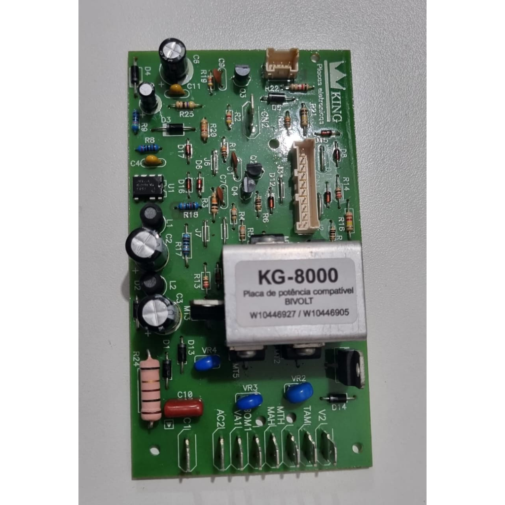 PLACA POTÊNCIA LAVADORA BRASTEMP BWL/BWC/BWB 8000 W10446927/6925 (KING)