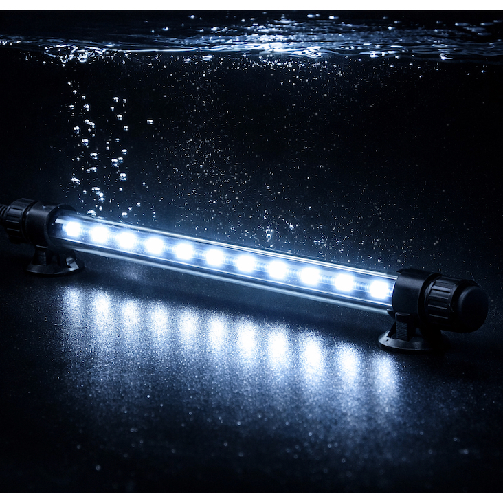Luminária LED Bastão Para Aquário Submersa T4KG Vários Tamanhos aquatank