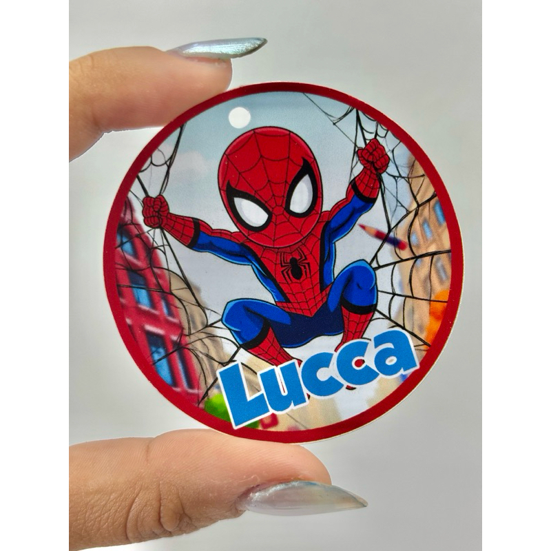 Tag personalizada/tag lembrancinha/tag festa/tag aniversário/tag homem aranha