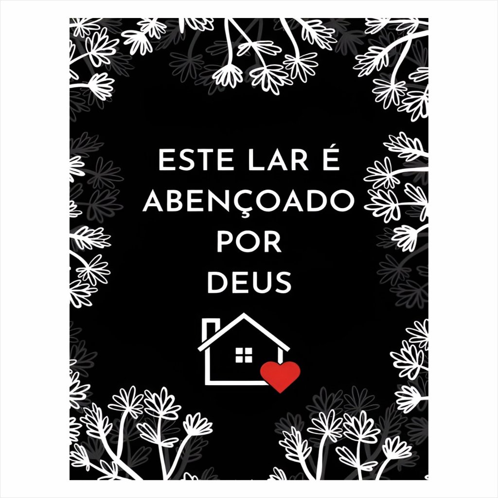 Quadro decorativa - Este lá é abençoado por Deus - Promoção em Oferta na Shopee