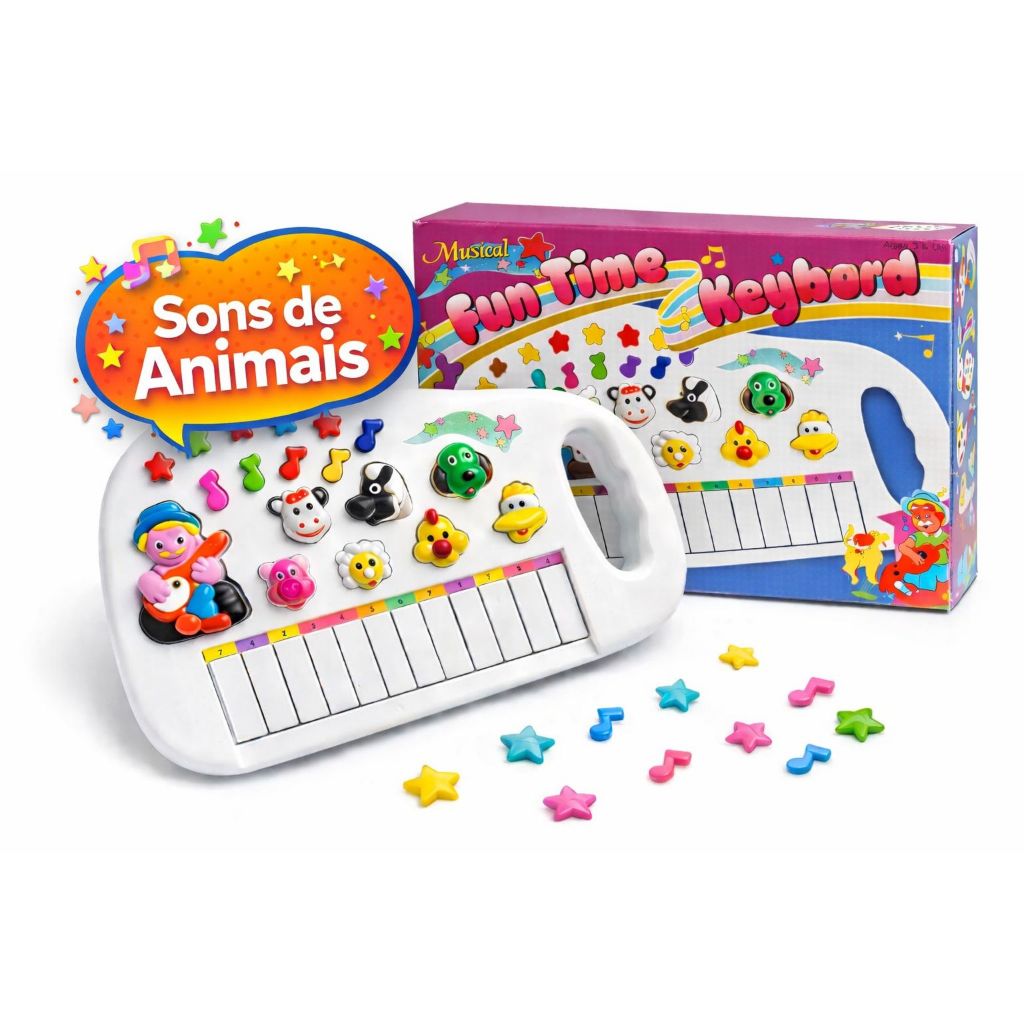 Piano Animal Fazendinha Infantil Musical Teclado Eletrônico Educativo Para Crianças