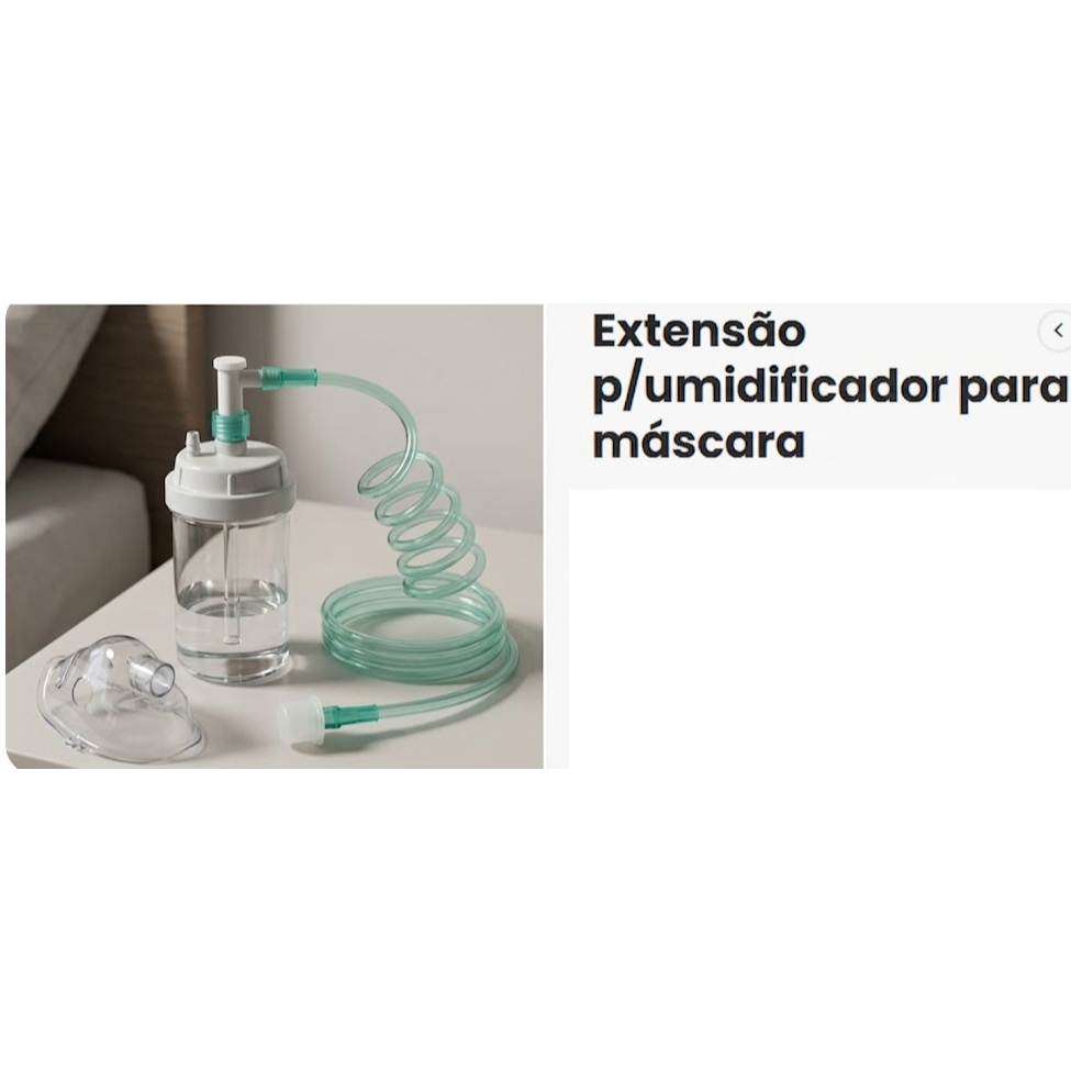 Extensão de 1,2mt para Umidificador - Oxigenoterapia