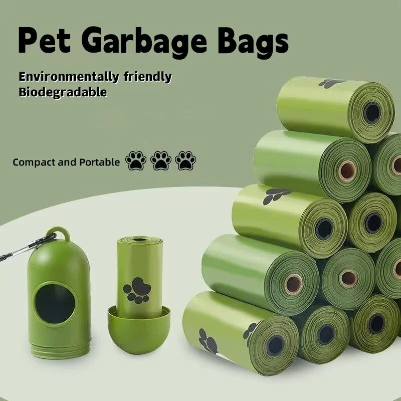 Kit 450 Sacos biodegradáveis para dejetos de pets + um dispensador portátil, prático e útil.