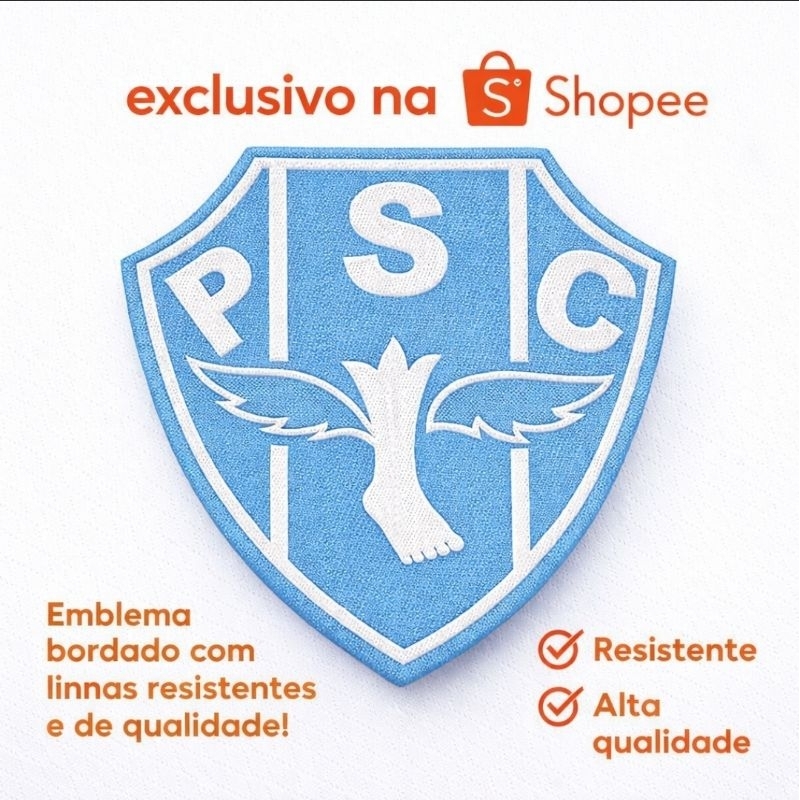 Escudo Paysandu Futebol Bordado Patch