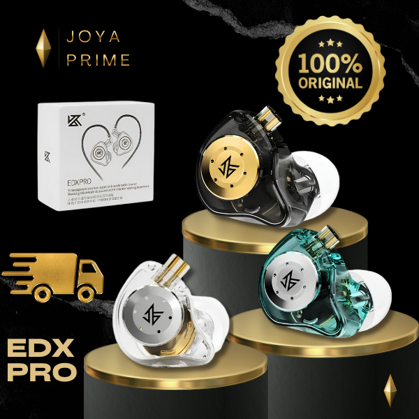 Fone De Ouvido Profissional KZ EDX Pro Intra-auricular Driver Dinâmico Magnético 10mm Original Gamer