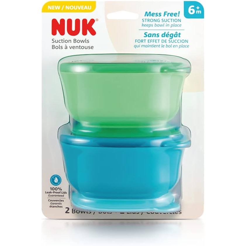 NUK Bowl Com Ventosa E Tampa - Neutral 2 Unid.