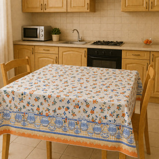 Toalha de Mesa de Plástico Térmica e Impermeável Para Mesas Com 4,6,8 e 10 Cadeiras Estampado