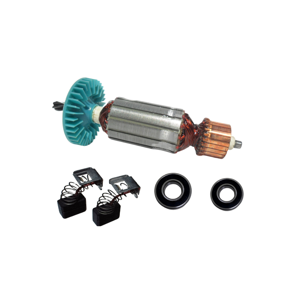 Induzido GKS 7.1/4" 3601E46 110V Rolamento 607 e 6000 Compatíveis Serra Circular 1546