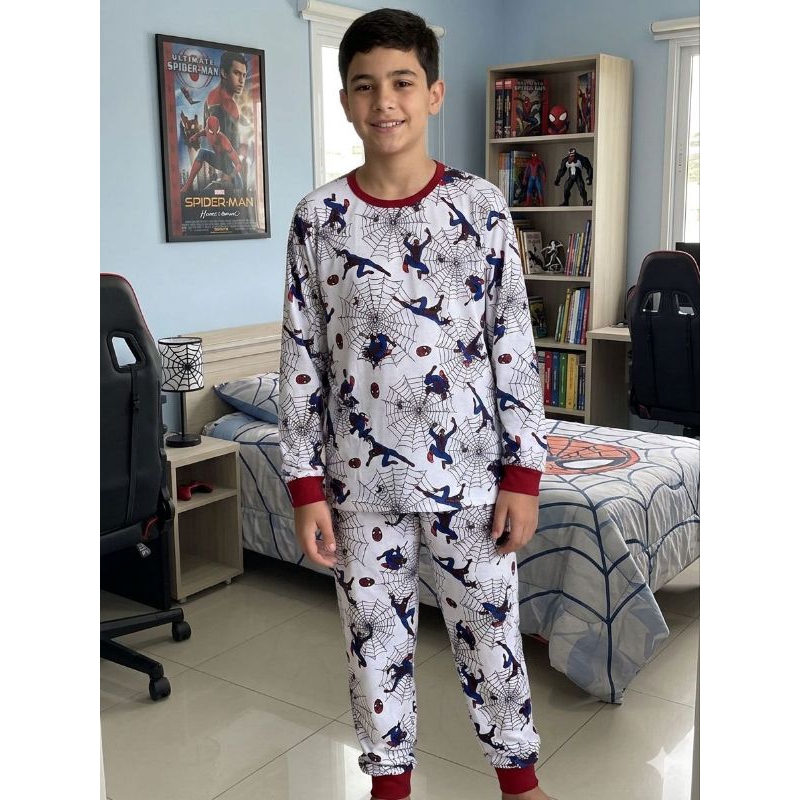 Conjunto De Pijamas Juvenil Homem Aranha