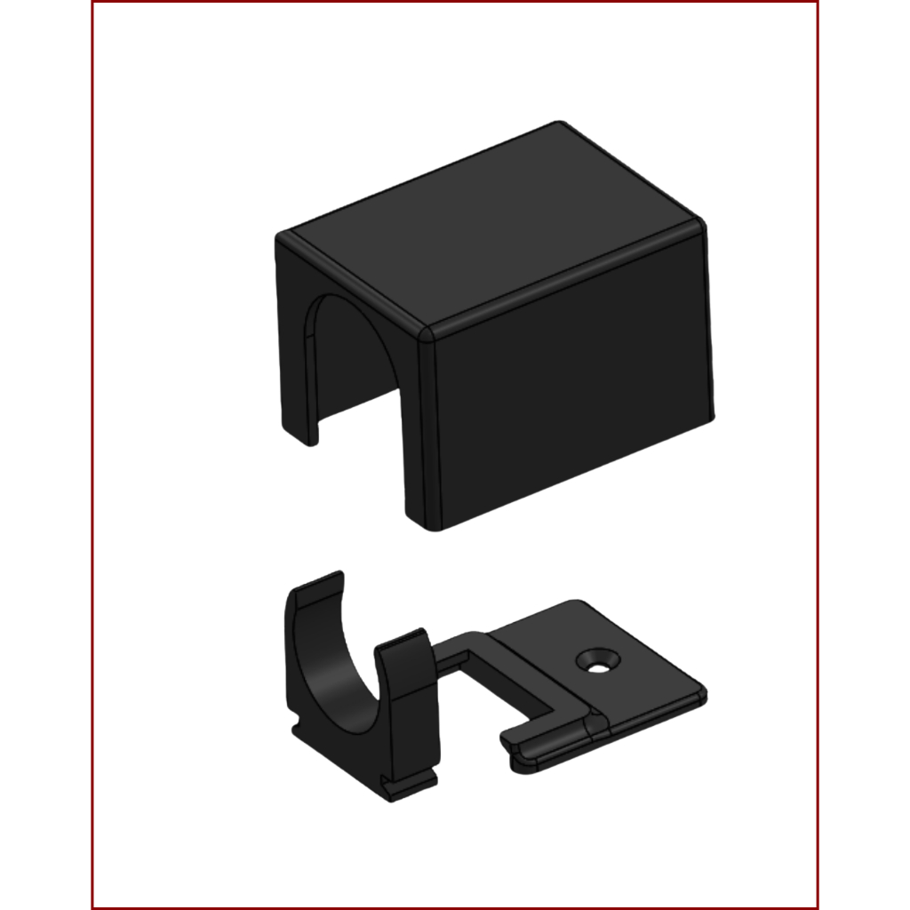6 Suporte Modular Para Lâmpada Tubular Led T8 (25mm a 26mm) Com Tampa