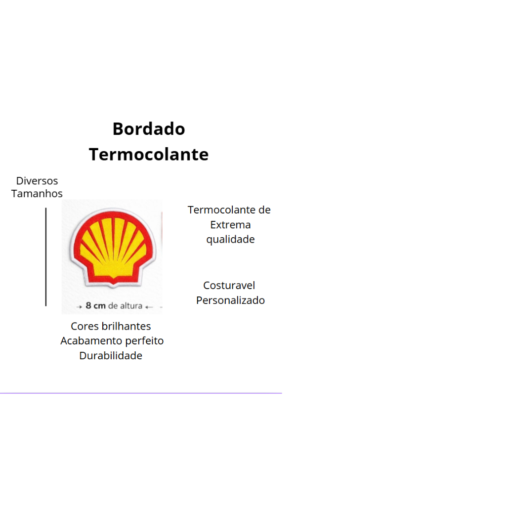 Patch Bordado Shell Automobilismo