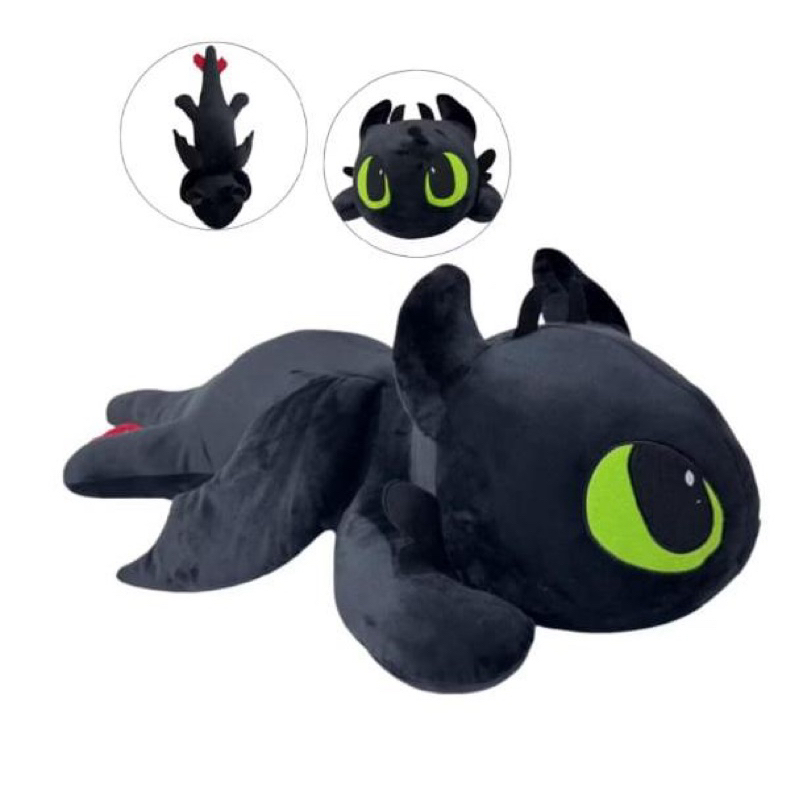 Xuxao de Pelucia Banguela Confortável Macio - Preto e Branco