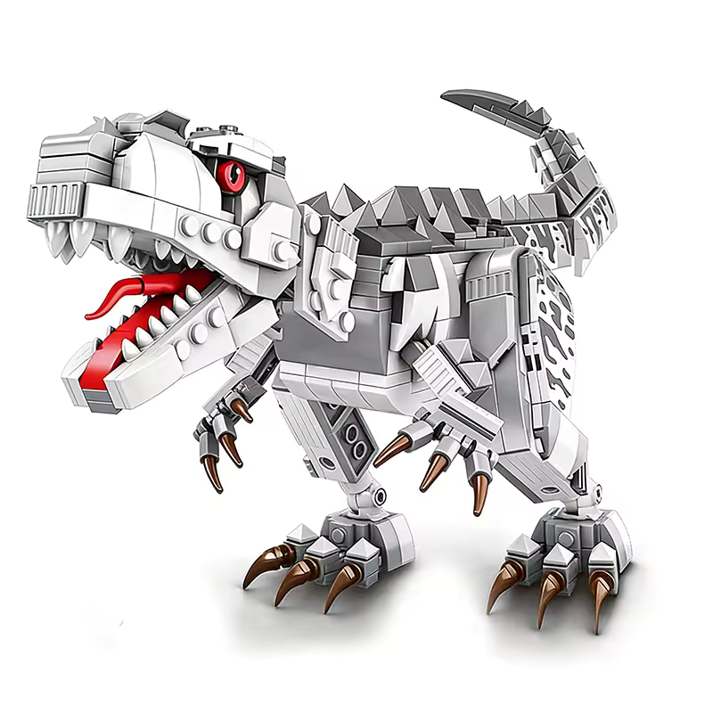 Kit de Blocos Para Montar Tiranossauro Rex Mecha Jurassic Park