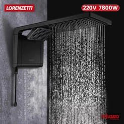 Lorenzetti Acqua Duo Ultra Chuveiro Ducha Preto Fosco 220v Potência 7800w