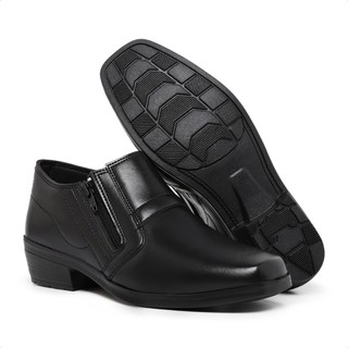 Bota Social Masculina Confortável Elegante Com Zíper Lateral Bico Quadrado Urban Botas