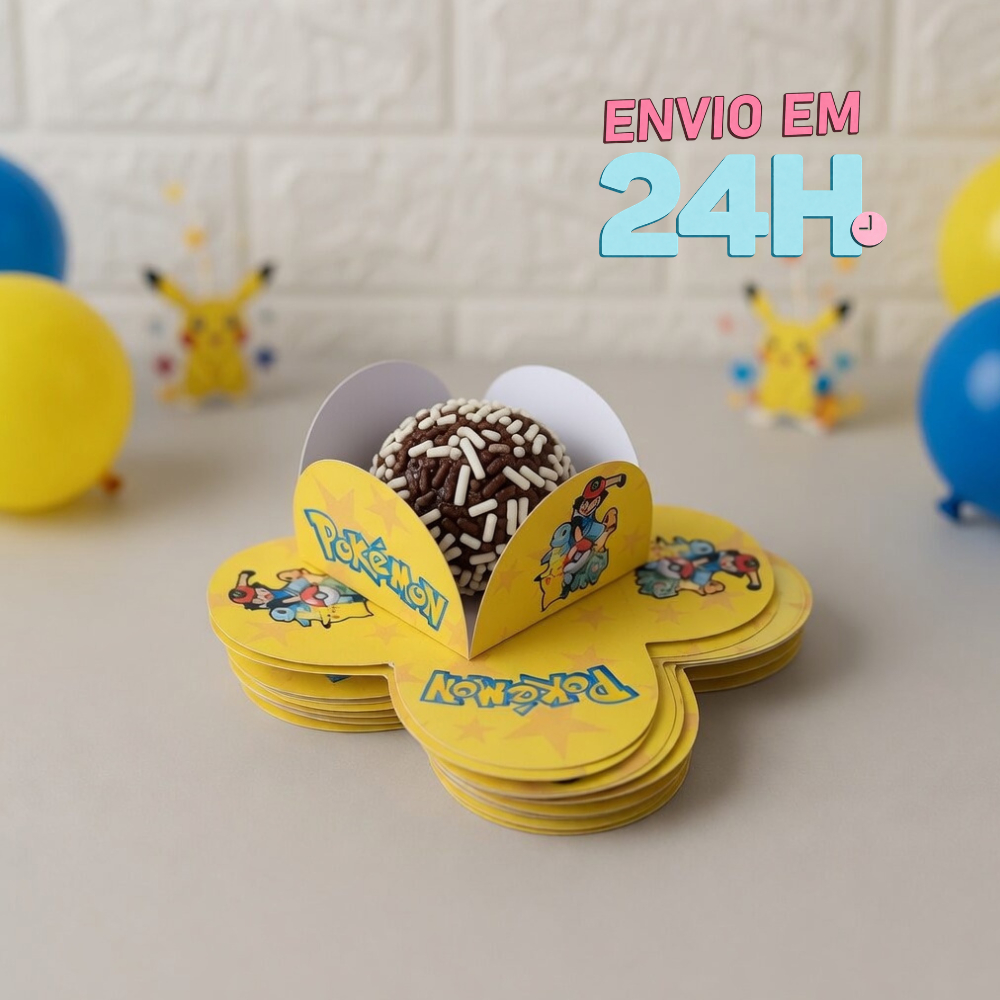 Forminha de Doces Pokemon Personalizada no Tema /Lembrancinha de Festa /Aniversário