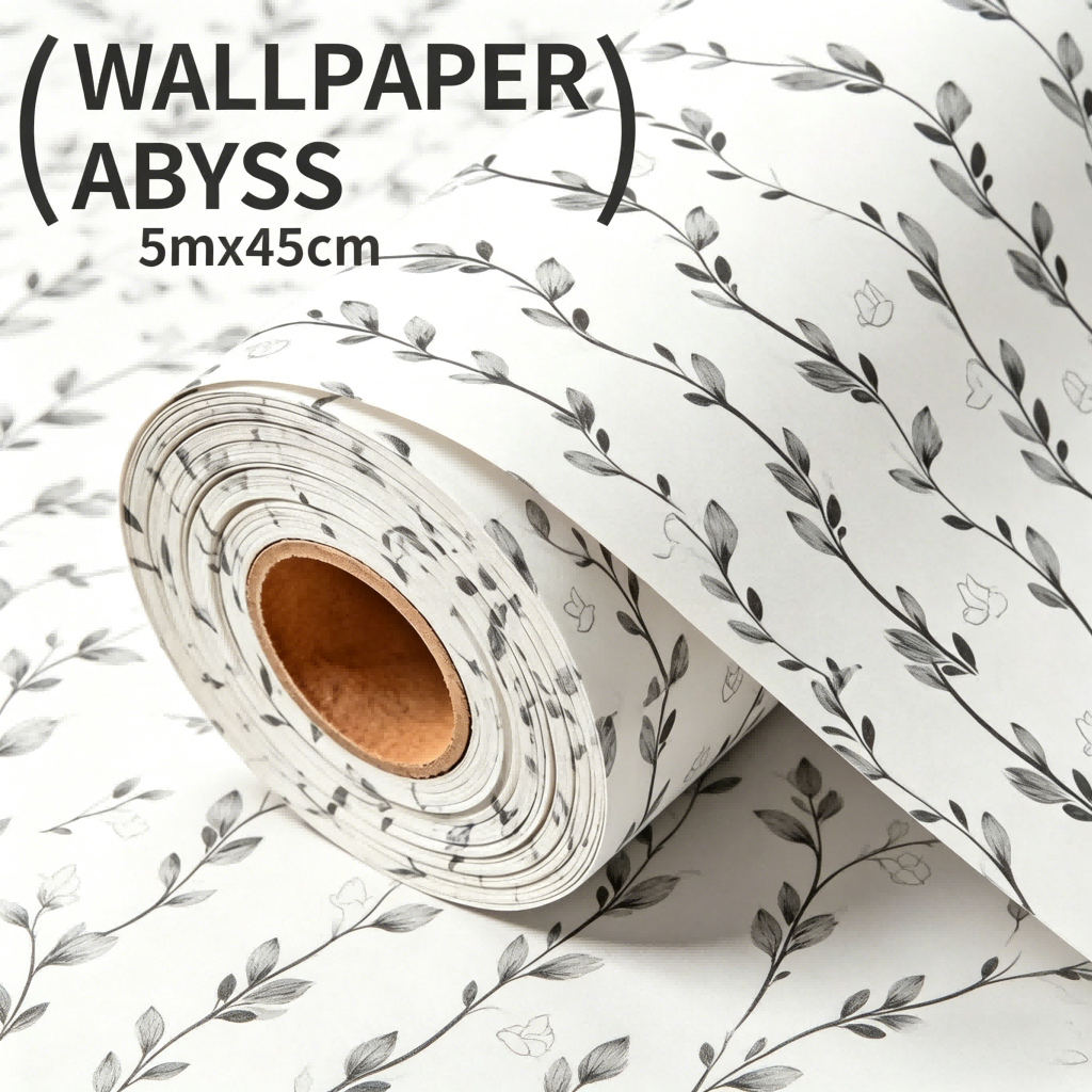 Papel De Parede Adesivo Floral Autocolante Lavável 45 Cm x 5 Metros