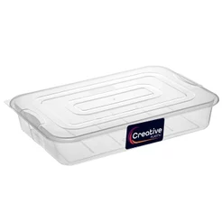 Bandeja Multiuso Creative Plastic Transparente 7lts (44x30x08cm) Ref. 189 - 22429