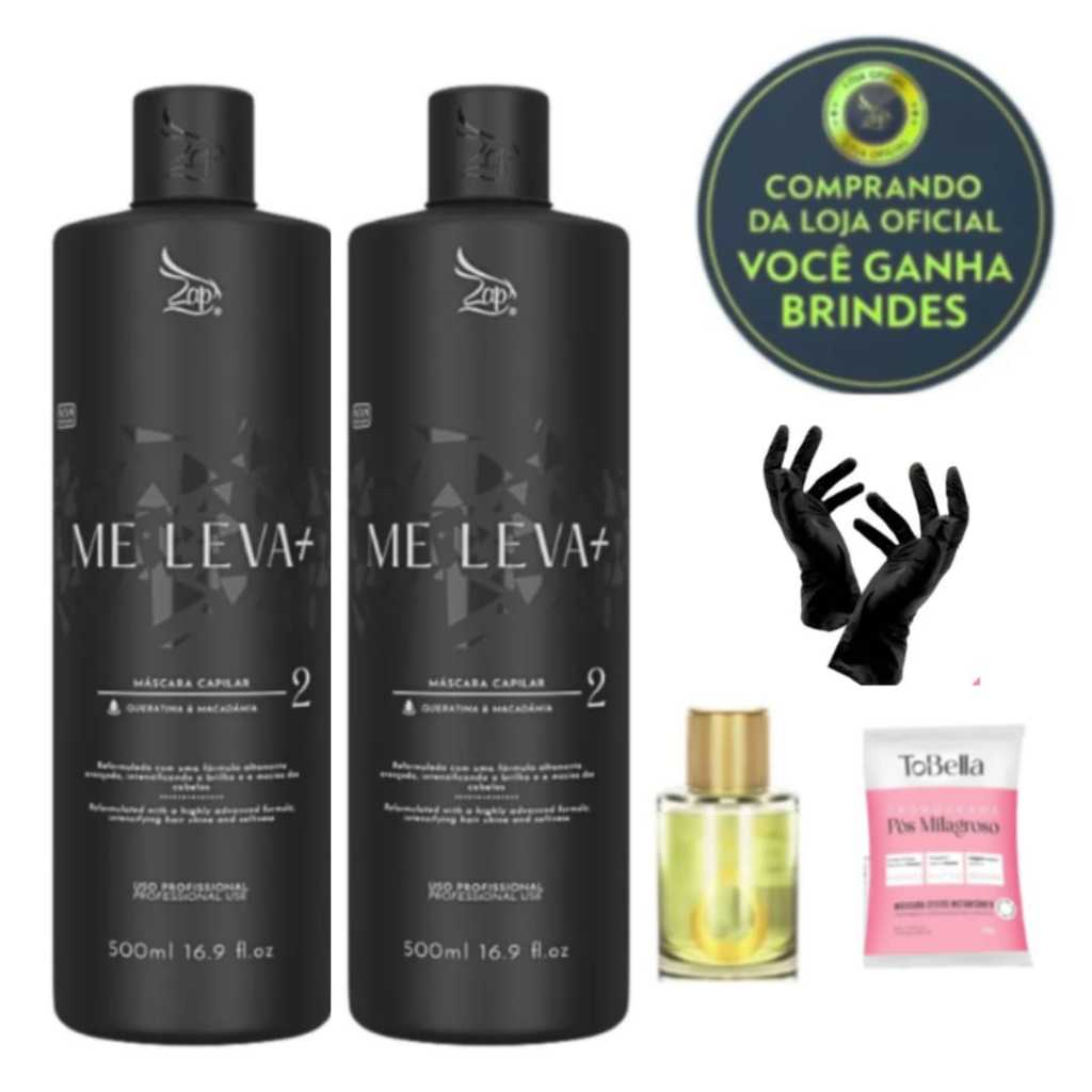 Kit C/2 Me Leva Black Zap Máscara Original!- A mais vendida Original 2x480ml