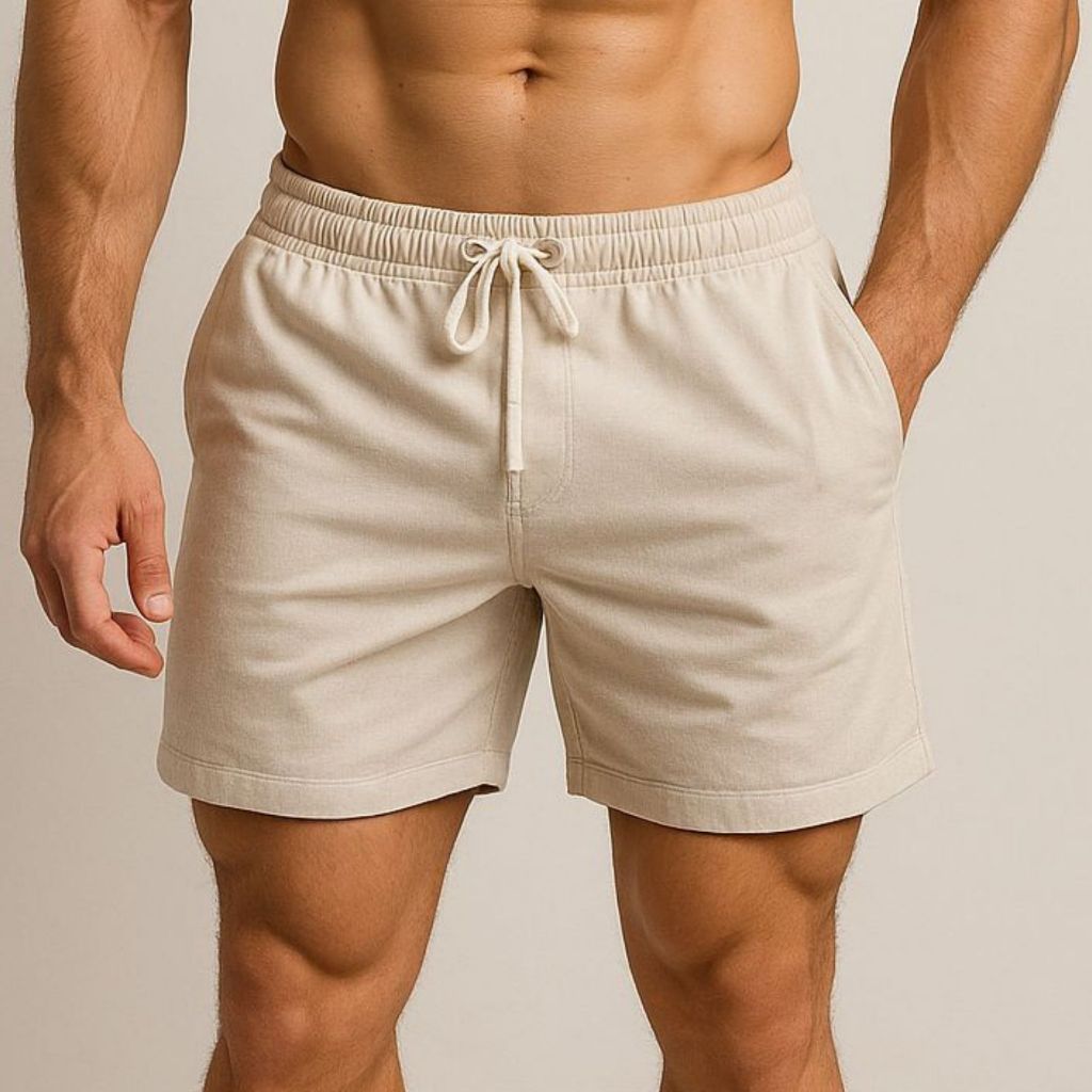 Bermuda Masculina Linho Short Alta Qualidade Sarja Mauricinho Calção Praia Verão Casual