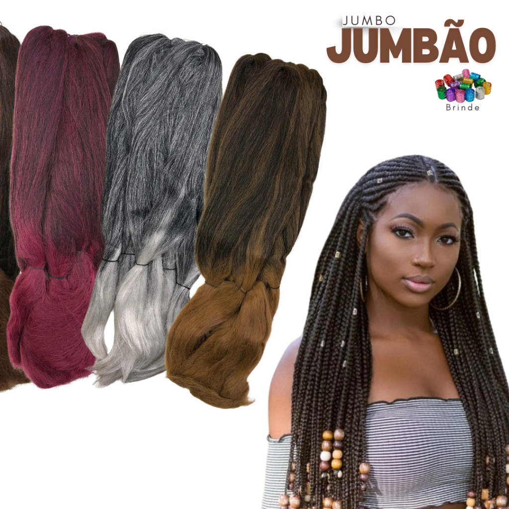 Cabelo Jumbo Jumbão 400g Tranças/Box Braid Original 6x