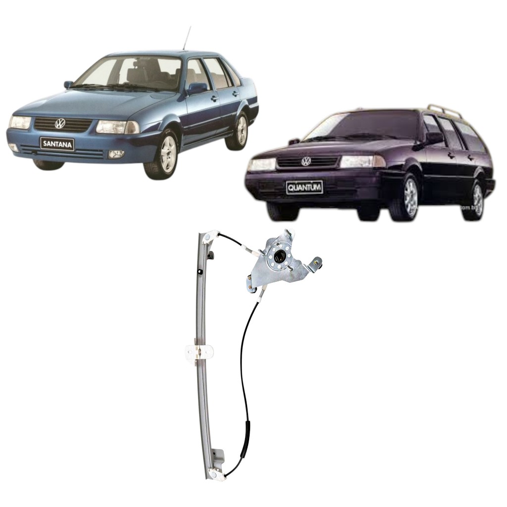Elevador Vidro Elétrico Traseiro S/motor Santana 84 A 98  Fixação Original